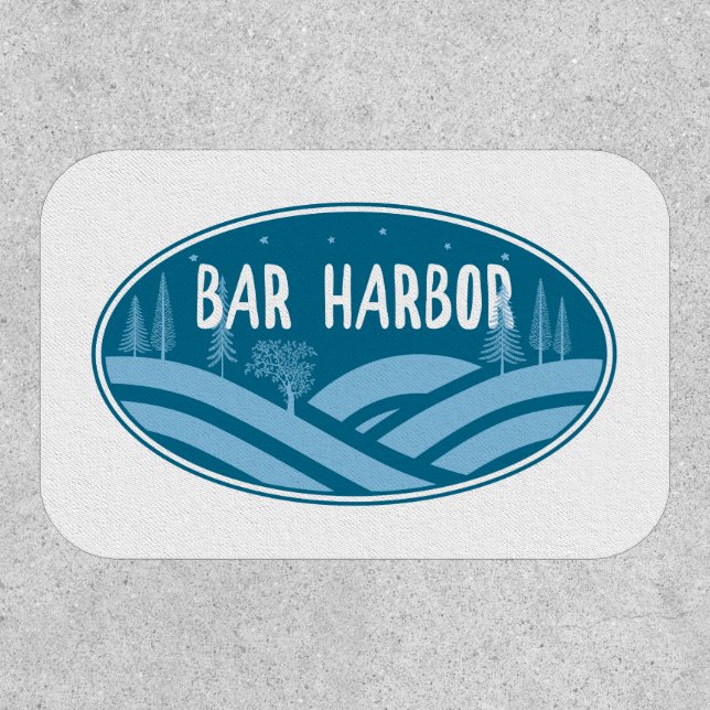 Bar Harbor Maine Outdoors Patch (Front)