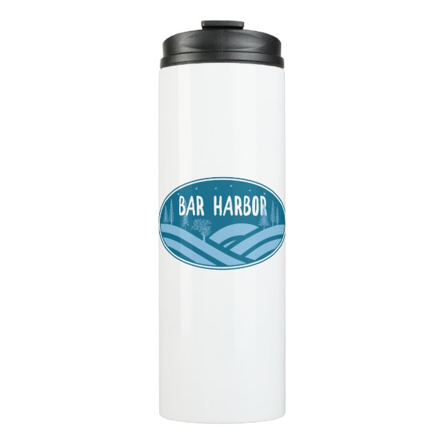 Bar Harbor Maine Outdoors Thermal Tumbler (Front)