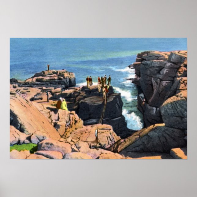 Bar Harbor Maine Thunder Hole Poster (Front)