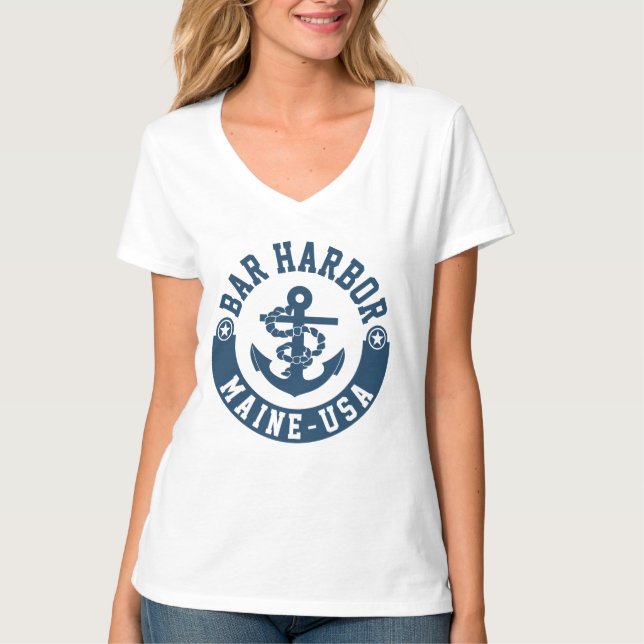Bar Harbor Maine USA T-Shirt (Front)