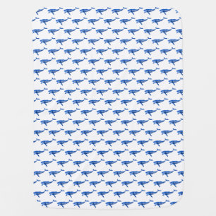 Bar Harbor Maine Whale Baby Blanket