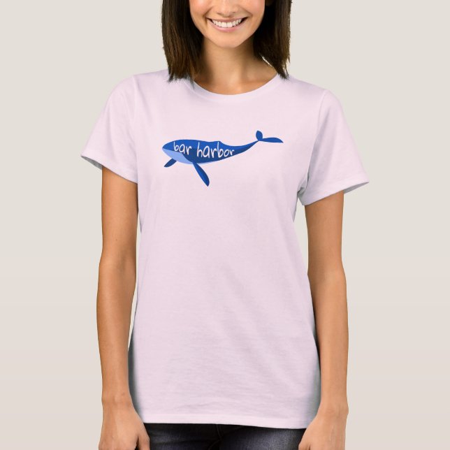 Bar Harbor Maine Whale T-Shirt (Front)