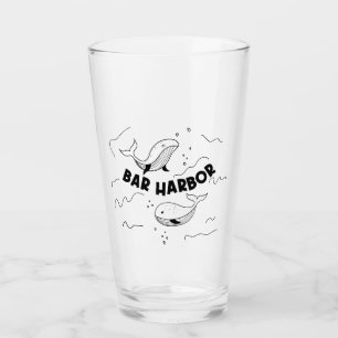 Bar Harbor Maine Whales Glass