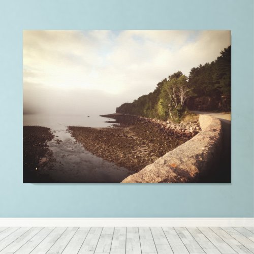 Bar Harbor Morning Fog Canvas Print