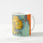 Bar Harbor - Mt Desert Island Coffee Mug<br><div class="desc">Bright, colorful vintage map of Mt. Desert Island - Acadia National Park - Bar Harbor, Maine repurposed!</div>