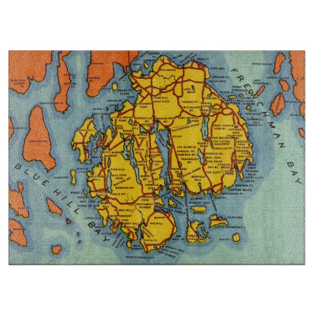 Bar Harbor - Mt Desert Island  Cutting Board (Front)