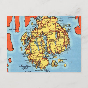 Bar Harbor - Mt Desert Island Postcard