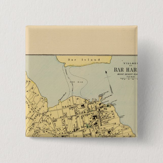 Bar Harbor Pinback Button (Front)