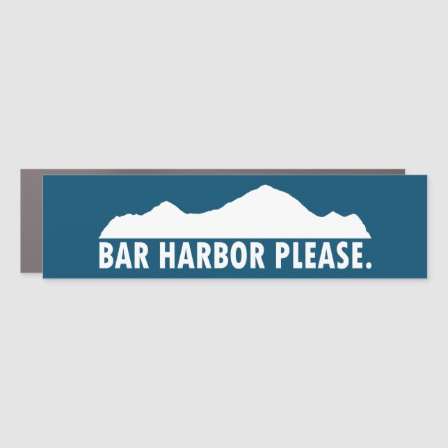 Bar Harbor Please Car Magnet (Front)