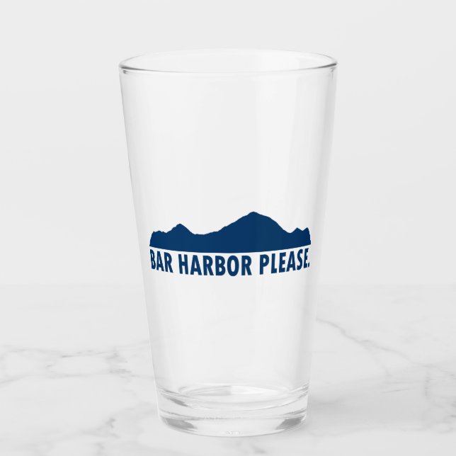 Bar Harbor Please Glass (Front)