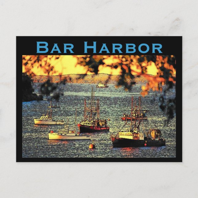 Bar Harbor Postcard (Front)