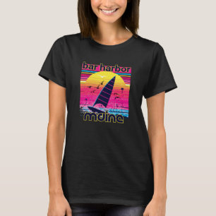 Bar Harbor Retro 80s Style Souvenir Beach T-Shirt