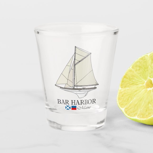 Bar Harbor (SB) Shot Glass (Front)