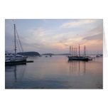 Bar Harbor Ships at Sunrise I Cards