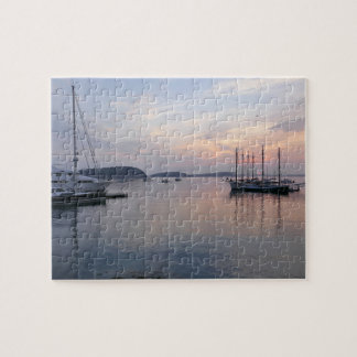 Bar Harbor Ships at Sunrise I Jigsaw Puzzle