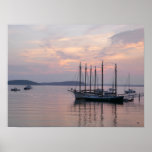 Bar Harbor Ships at Sunrise II Poster