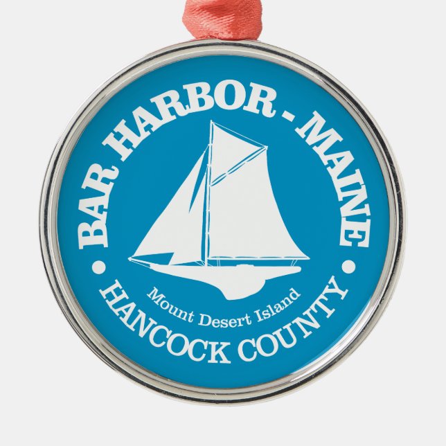 Bar Harbor (sloop) Metal Ornament (Front)