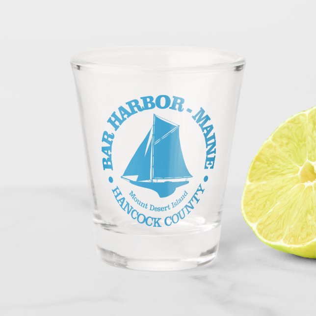 Bar Harbor (sloop) Shot Glass (Front)
