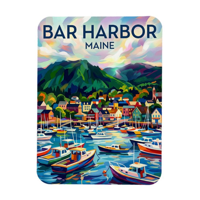 Bar Harbor USA Magnet (Vertical)