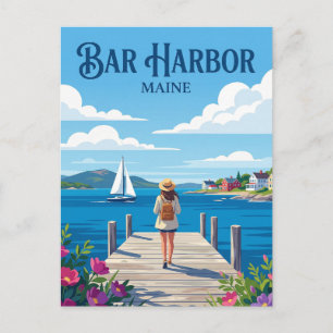 Bar Harbor USA Postcard