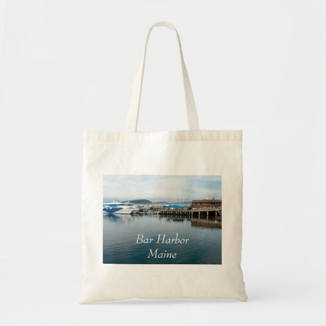 Bar Harbor water Tote Bag (Front)