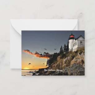 Bar Harbour, Maine scenic photograph Note Card