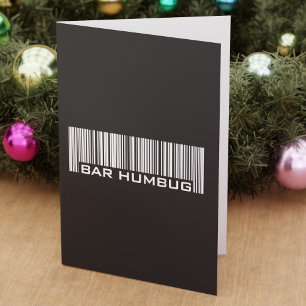 Bar Humbug - Funny Anti Christmas Humor Holiday Card
