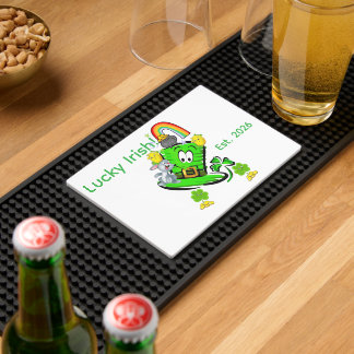 Bar Mat Happy St. Patrick's Day Rabbit