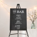 BAR MENU sign for wedding and party reception<br><div class="desc">Great idea for your paties and weddings! More options on: http://www.zazzle.co.uk/designbyredline</div>