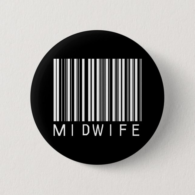 BAR MIDWIFE DARK PINBACK BUTTON (Front)