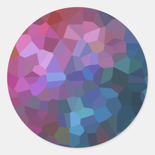 Bar Mitzvah Abstract Design Classic Round Sticker (Front)