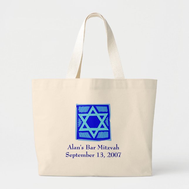 Bar Mitzvah Beach Bag (Customizable) (Front)