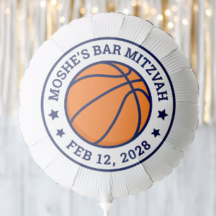 Bar mitzvah birthday party graduation basketball balloon