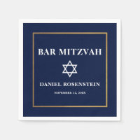 Bar Mitzvah Blue and Gold