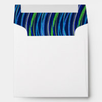 Bar Mitzvah Blue and Green Prayer Shawl Envelope