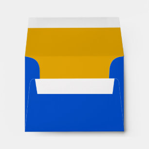 Bar Mitzvah Blue and Yellow on Any Color Envelope