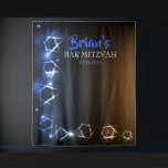 Bar Mitzvah Blue Photo Booth Party Backdrop Black<br><div class="desc">Bring in all your friends and STRIKE A POSE in front of this stunning BACKDROP!
Email me at Marlalove@hotmail.com for further customization.</div>