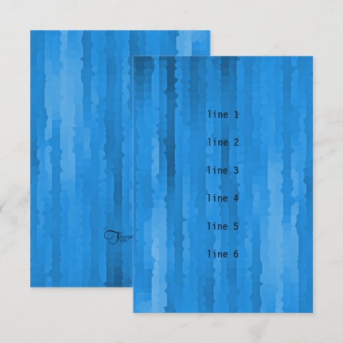 Bar Mitzvah Blue Techno Streaks Card