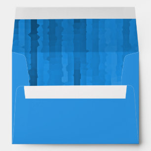 Bar Mitzvah Blue Techno Streaks Envelope