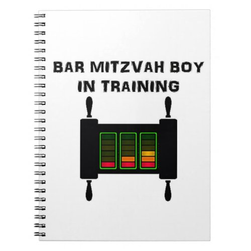 Bar Mitzvah Boy in Training Spiral Notebook