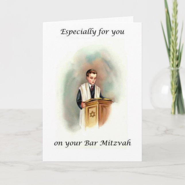 Bar Mitzvah Card (Front)