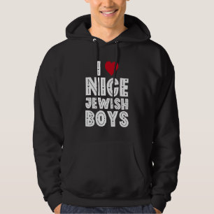 Bar Mitzvah Decorations Judaism I Love Nice Jewish Hoodie