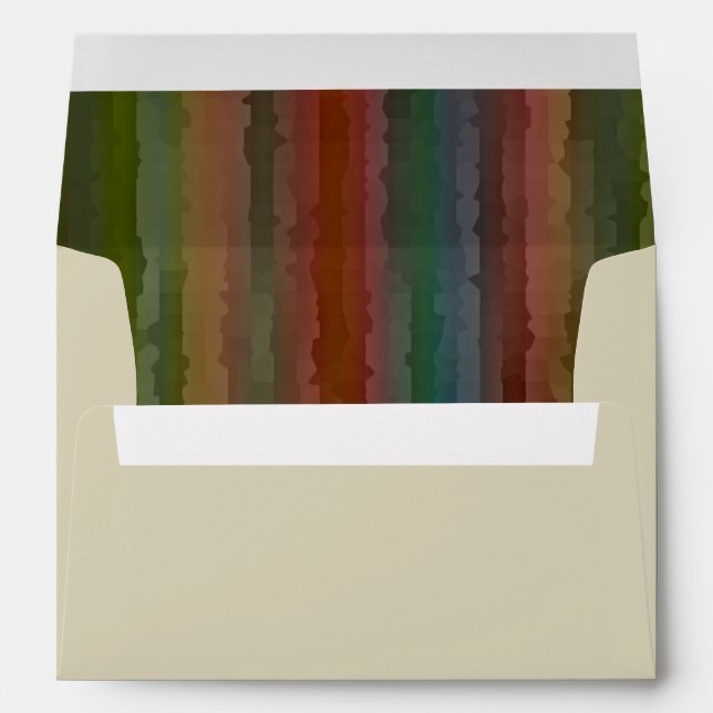 Bar Mitzvah Earth Tones Techno Streaks Envelope (Back (Bottom))