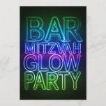 Bar Mitzvah GLOW PARTY Birthday Invitation<br><div class="desc">Bar Mitzvah GLOW PARTY Birthday Invitation</div>