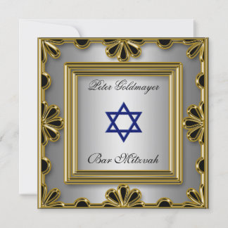 Bar Mitzvah Gold ceremony Invitation 13