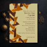 Bar Mitzvah Gold Orange Brown Star of David Invitation<br><div class="desc">Bar Mitzvah Gold Orange Brown Star of David
Bar Mitzvah and Bat Mitzvah invitation sets designed by Umua. Printed and shipped by Zazzle or its partners.</div>