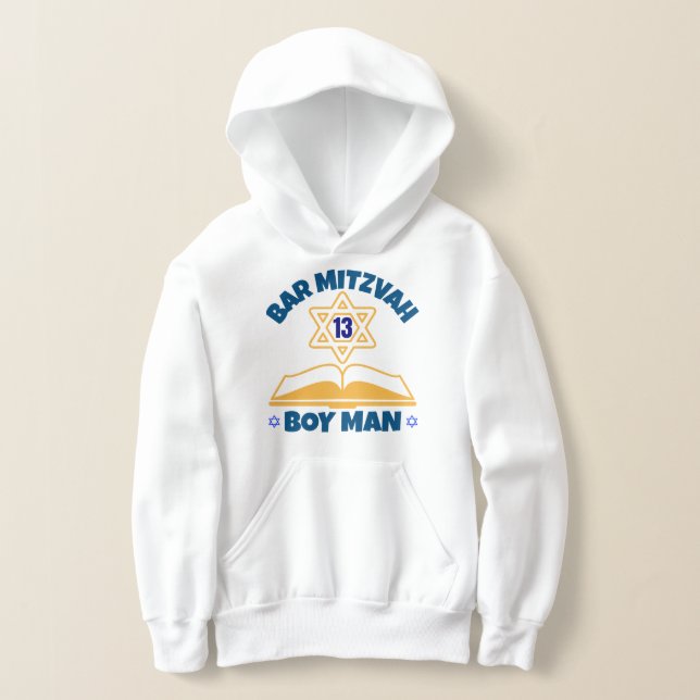 Bar Mitzvah  Hoodie (Laydown)