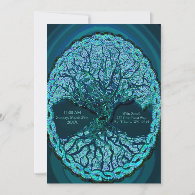 Bar Mitzvah Invitation (Back)