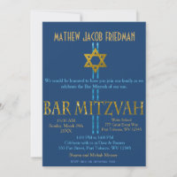 Bar Mitzvah Invitation