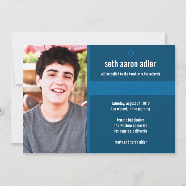 Bar Mitzvah Invitation (Front)